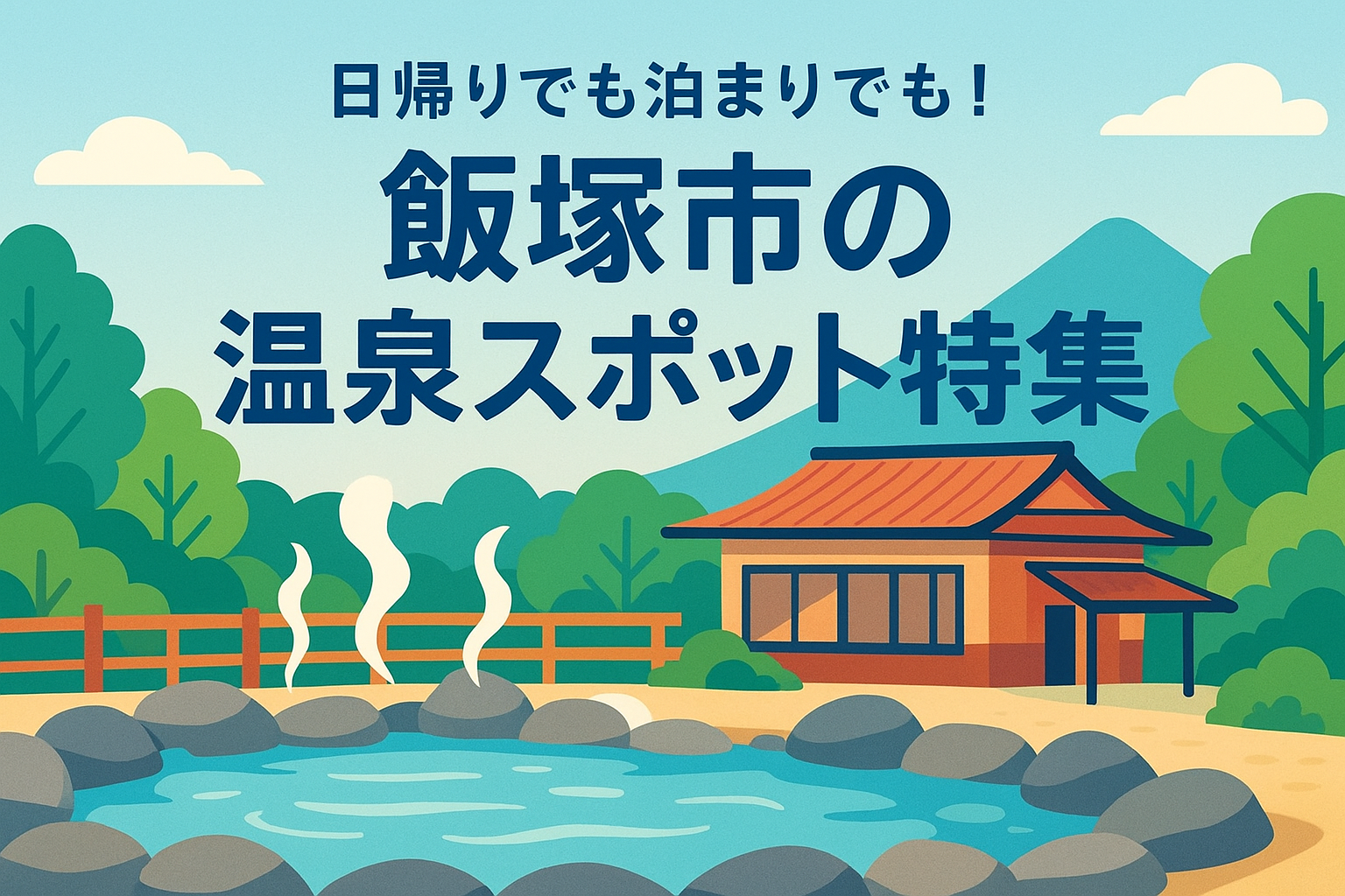 日帰りでも泊まりでも！飯塚市の温泉スポット特集