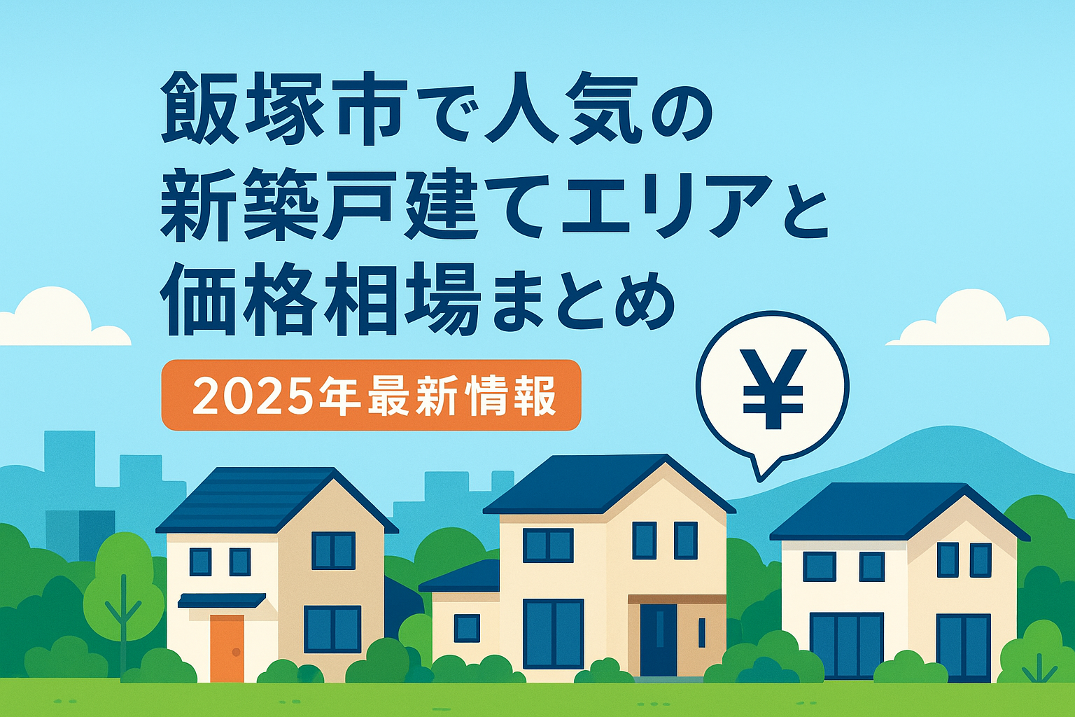 飯塚市で人気の新築戸建てエリアと価格相場まとめ（2025年最新情報）