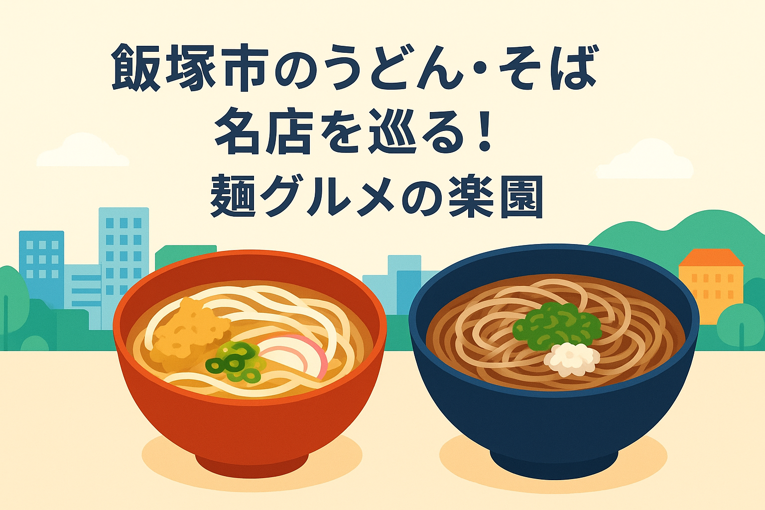 飯塚市のうどん・そば名店を巡る！麺グルメの楽園